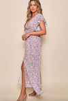 Ruffle Sleeve Floral Maxi Dress - Lark & Lily Boutique
