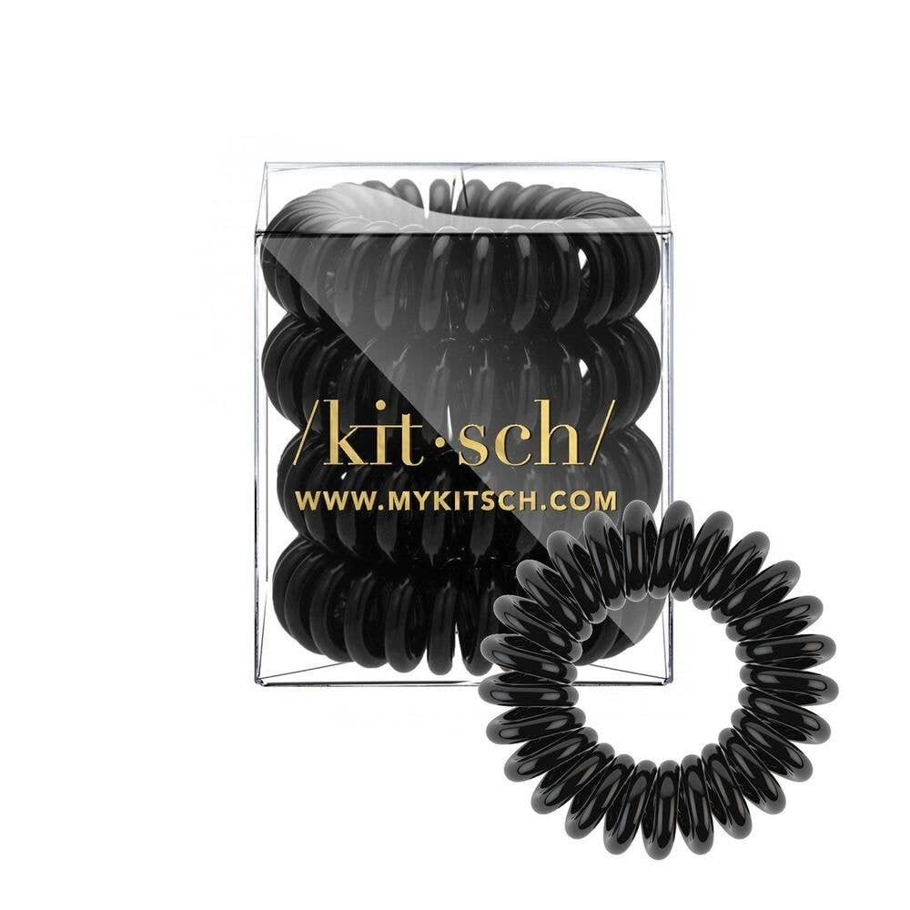 Spiral Hair Ties 8 Pack - Black - Lark & Lily Boutique