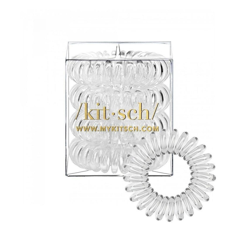 Spiral Hair Ties 4 Pack - Clear - Lark & Lily Boutique