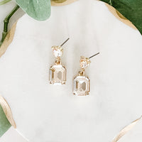 Two Drop Stone Earrings - Lark & Lily Boutique