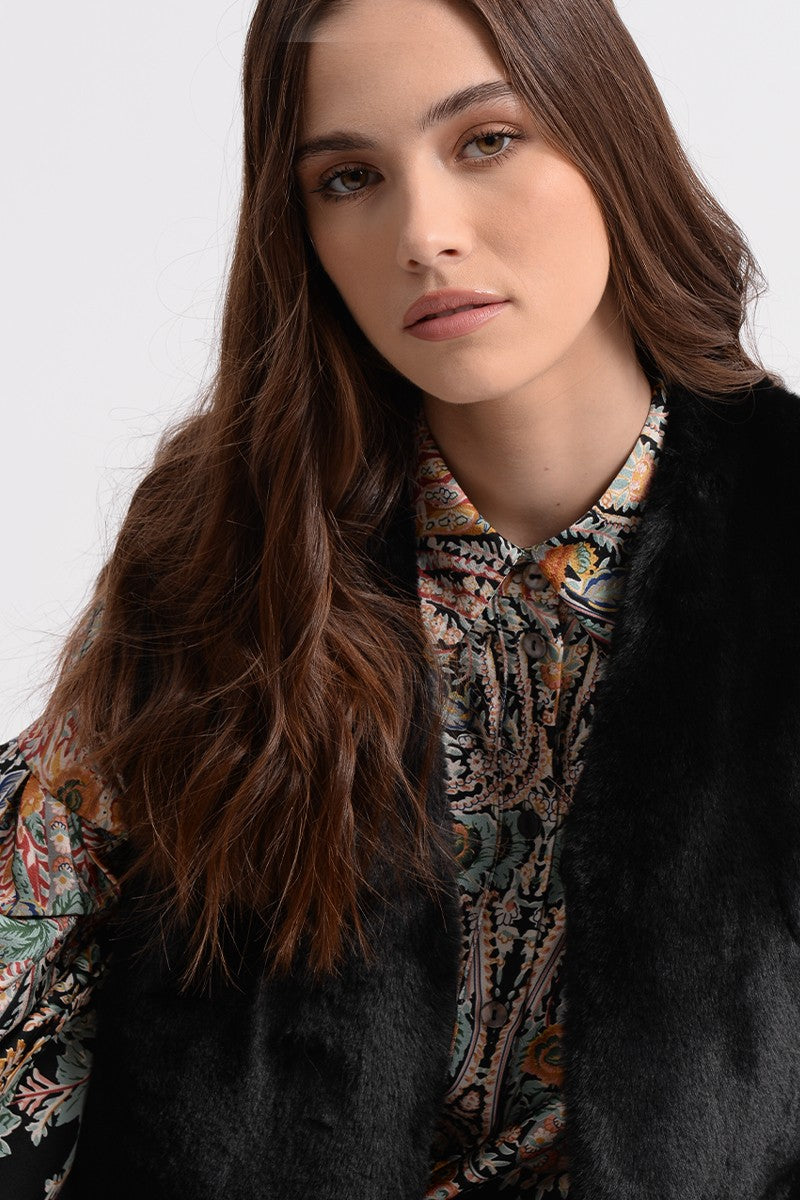 Faux Fur Vest - Lark & Lily Boutique