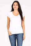 Basic Short Sleeve V Neck T-Shirt - Lark & Lily Boutique