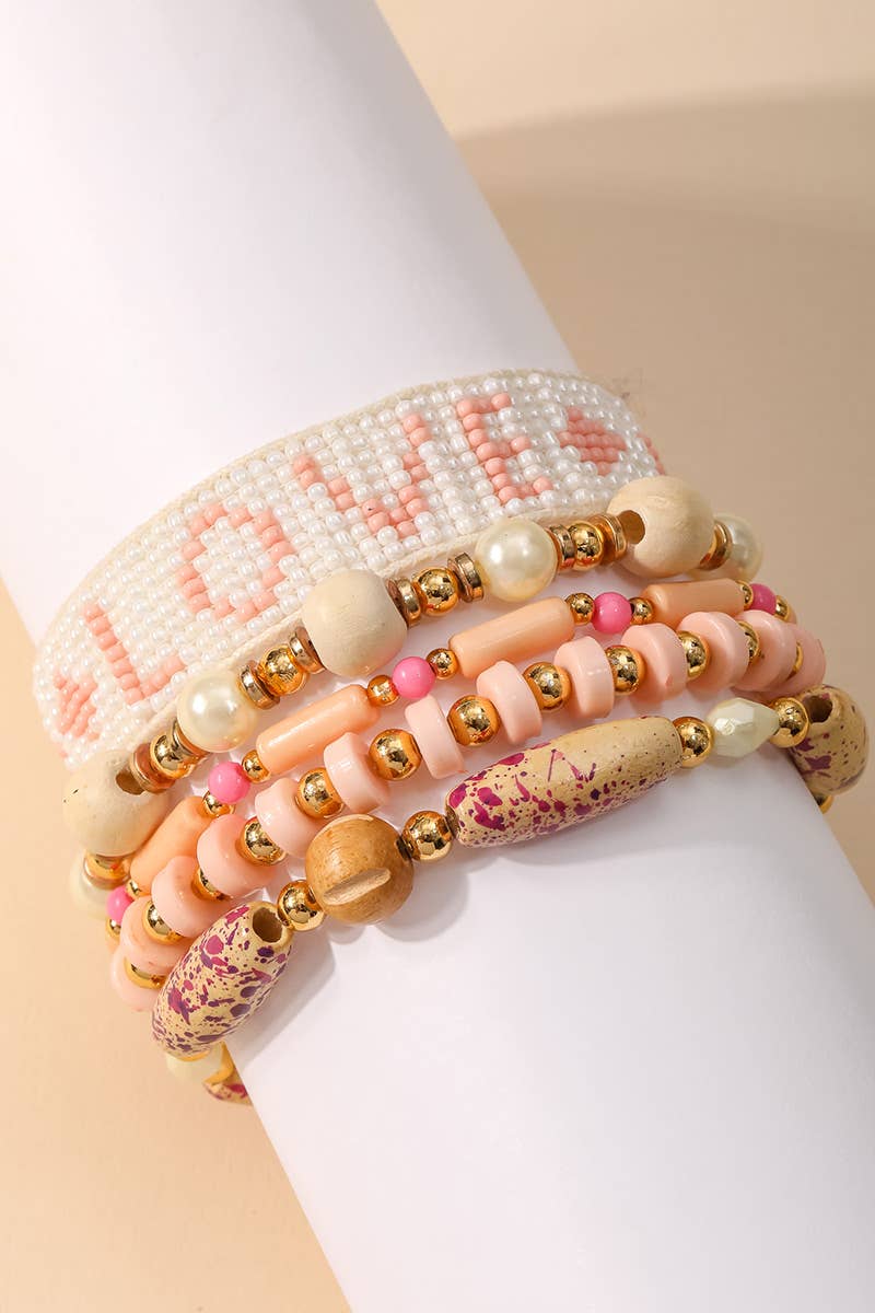 Assorted Love Bead Adjustable Bracelet - Lark & Lily Boutique
