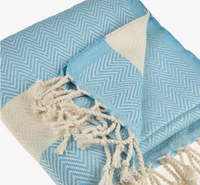 Cotton Beach Towel- Turquoise - Lark & Lily Boutique