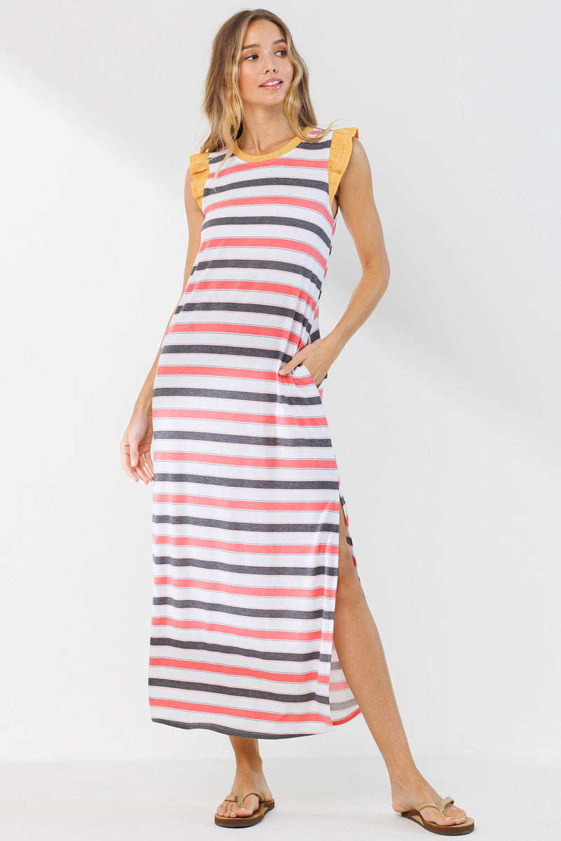 Cassie Striped Maxi Dress - Lark & Lily Boutique