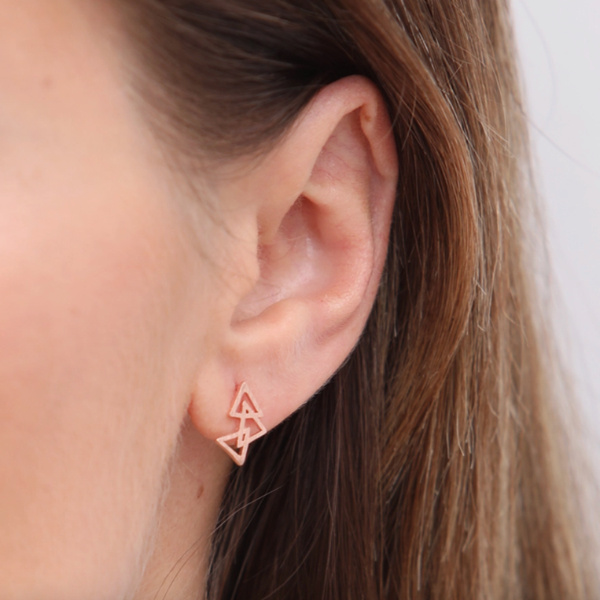Three Triangles Earrings - Lark & Lily Boutique