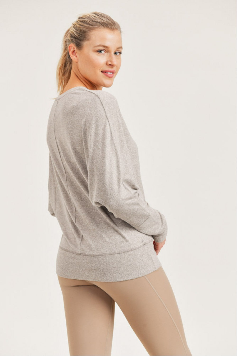 Brushed Dolman Sleeve Top