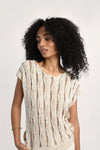 Bordeaux Short Sleeve Sweater - Lark & Lily Boutique