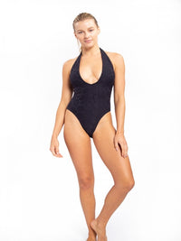 Textured Scooped Halter One-Piece - Lark & Lily Boutique