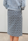 Slip Skirt in True Blue Blossom