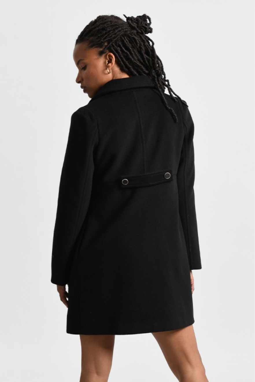 J'adore Le Noir Mid-Length Coat - Lark & Lily Boutique