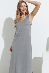 Jersey Maxi Dress- Grey - Lark & Lily Boutique