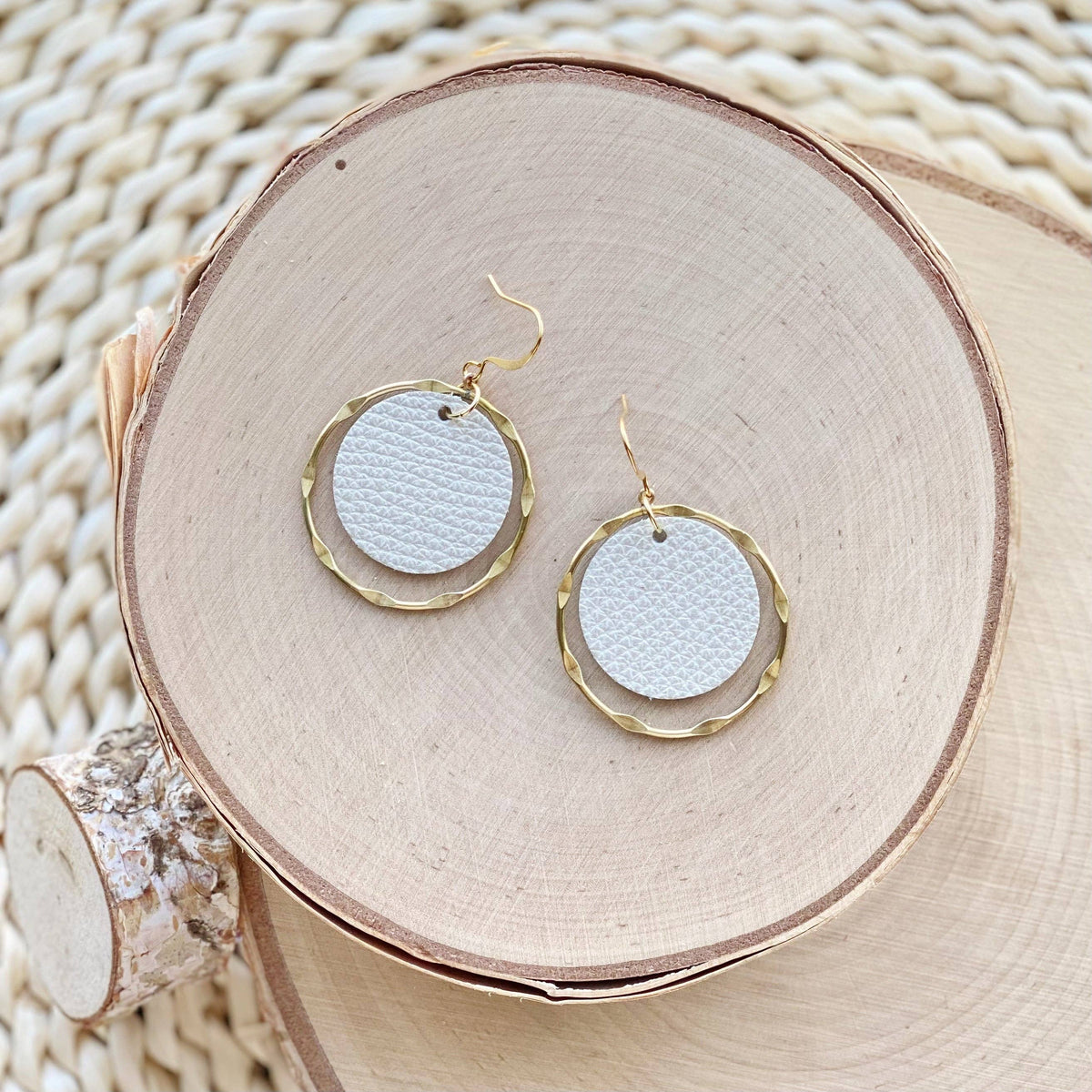 Ripple Hoops | Natural - Lark & Lily Boutique