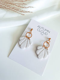 Textured Ivory Shell Earrings - Lark & Lily Boutique