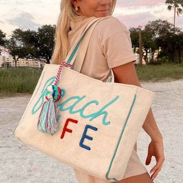 Beach Life Tote Bag - Lark & Lily Boutique