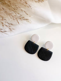 Minimalist Textured Dangle Earrings - Lark & Lily Boutique
